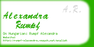 alexandra rumpf business card